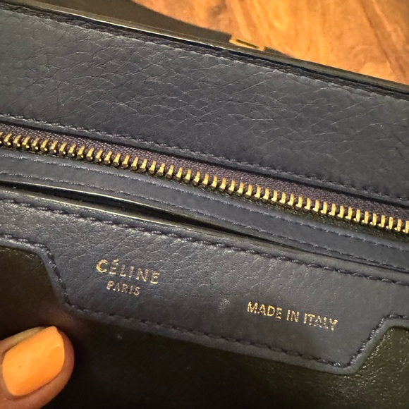 Navy Blue Celine Trapeze handbag - Picture 8 of 9